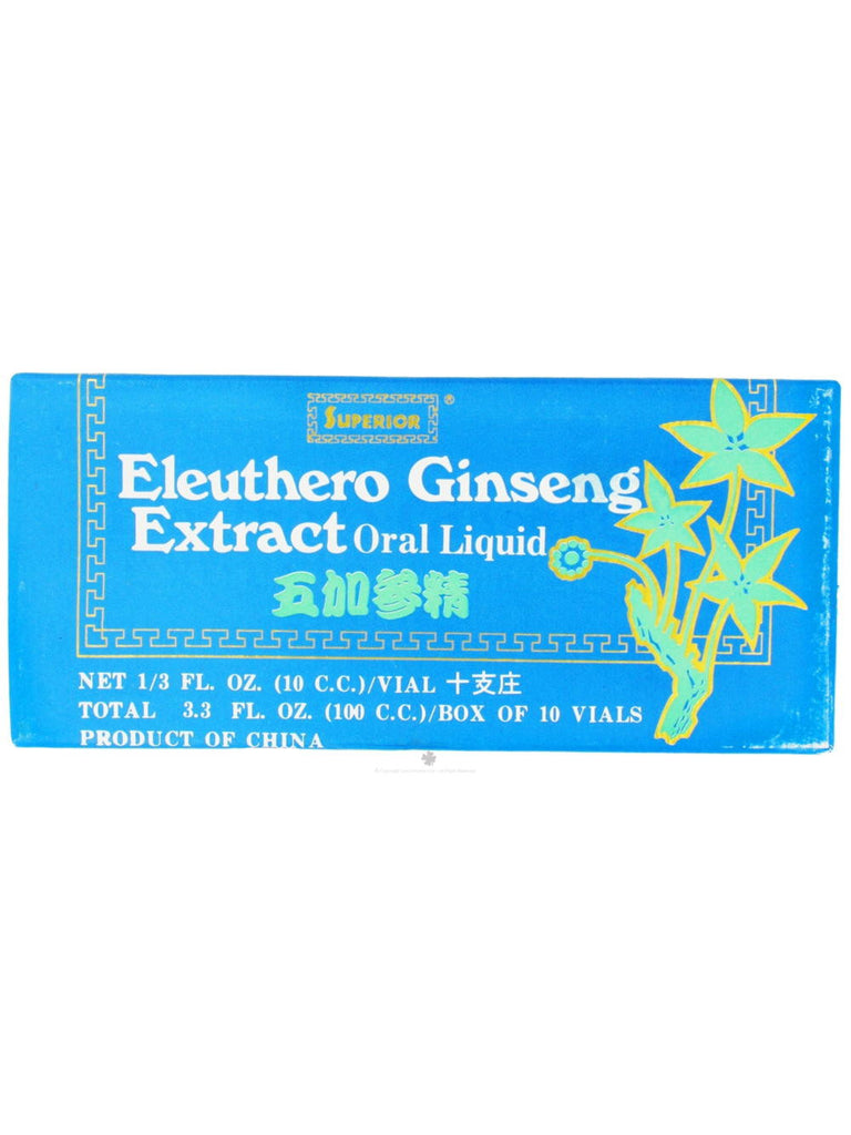 Eleuthero Ginseng Extract, 10 vials, Superior Trading