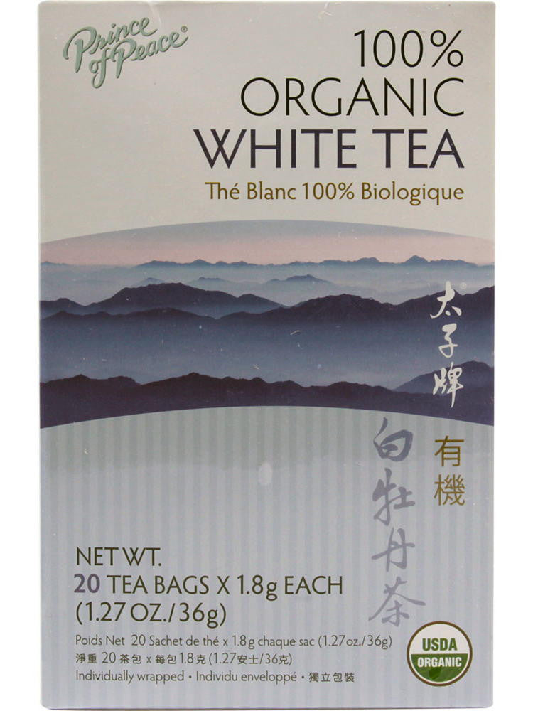 Organic White Tea, 20 teabags, Prince of Peace