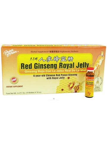 Red Ginseng Royal Jelly, 10 vials, Prince of Peace