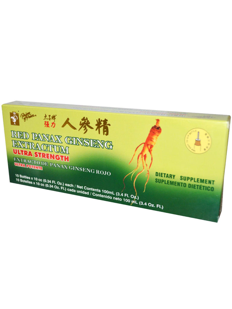 Red Panax Ginseng Extractum, 10 vials, Prince of Peace