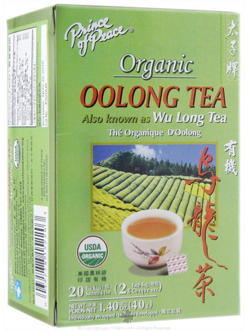 Organic Oolong Tea, 20 teabags, Prince of Peace