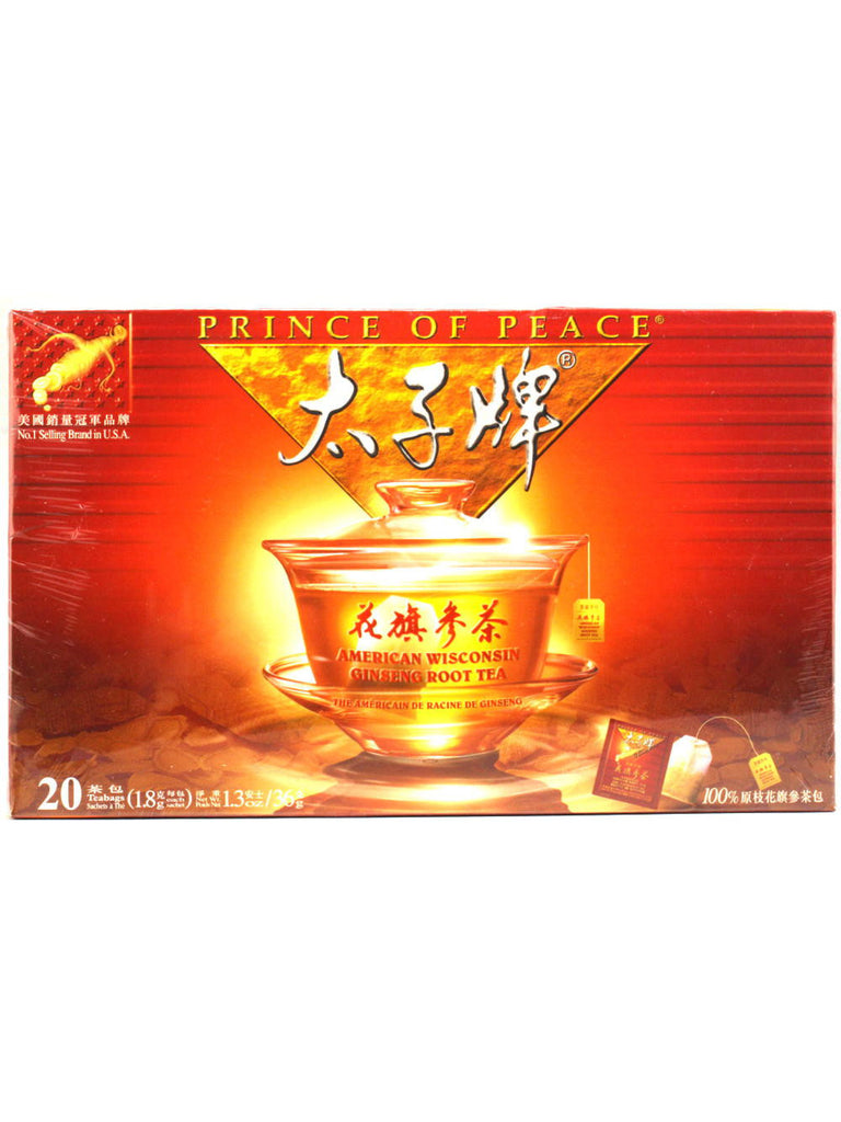 American Ginseng Root Tea, 20 teabags, Prince of Peace