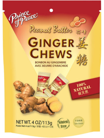 Prince of Peace, Peanut Butter Ginger Chews, 4 oz
