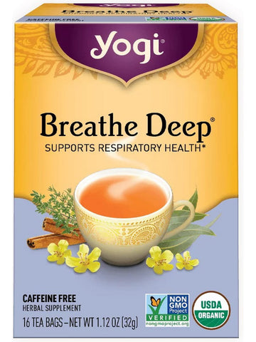** 12 PACK ** Yogi, Breathe Deep, 16 Tea Bags
