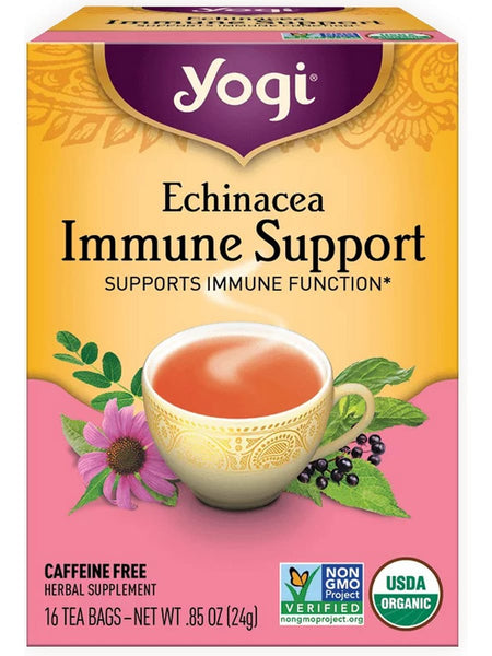 ** 12 PACK ** Yogi, Echinacea Immune Support, 16 Tea Bags