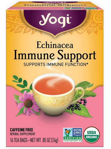 ** 12 PACK ** Yogi, Echinacea Immune Support, 16 Tea Bags