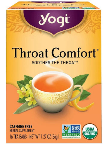 ** 12 PACK ** Yogi, Throat Comfort, 16 Tea Bags