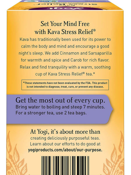 Yogi, Kava Stress Relief, 16 Tea Bags