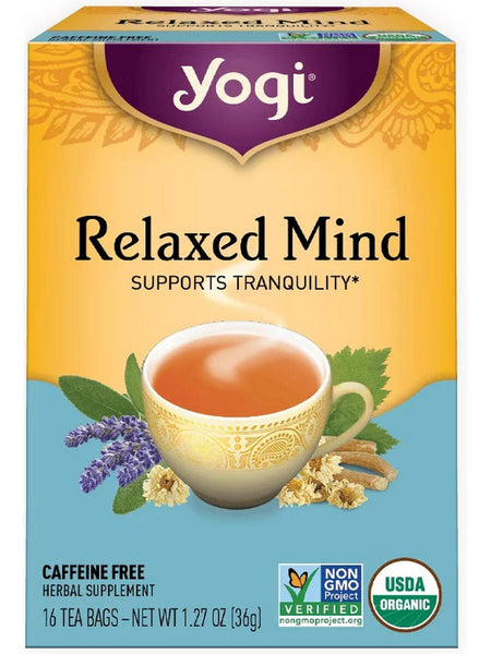 ** 12 PACK ** Yogi, Relaxed Mind, 16 Tea Bags