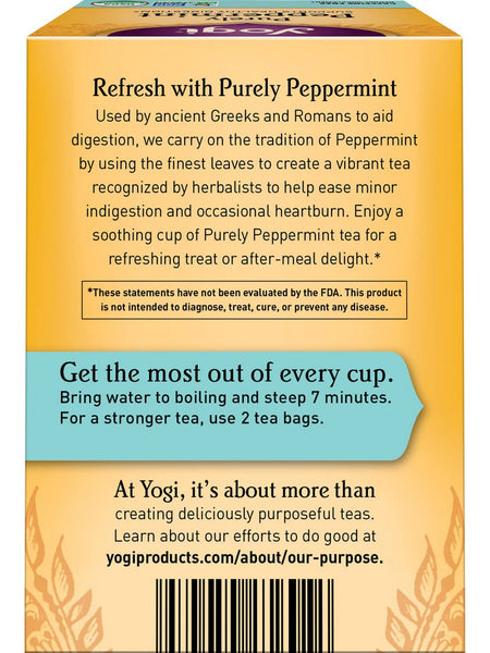 Yogi, Purely Peppermint, 16 Tea Bags