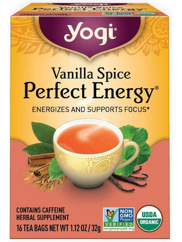 ** 12 PACK ** Yogi, Vanilla Spice Perfect Energy, 16 Tea Bags