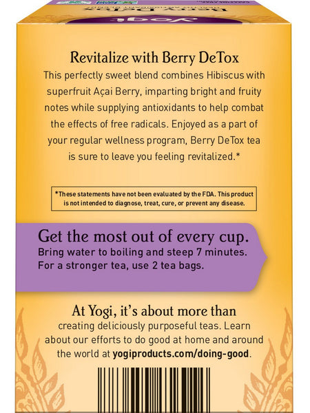 Yogi, Berry DeTox, 16 Tea Bags