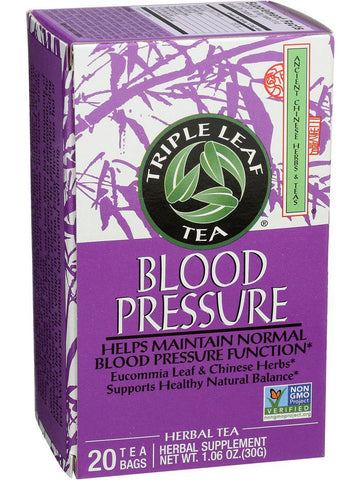 Blood Pressure Herbal Tea, 20 tea bags, Triple Leaf Tea