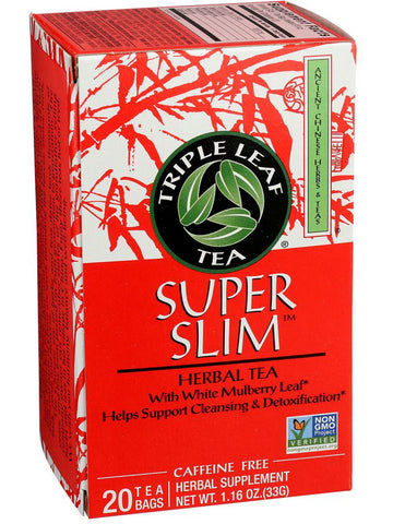 Super Slimming Herbal Tea, 20 tea bags, Triple Leaf Tea