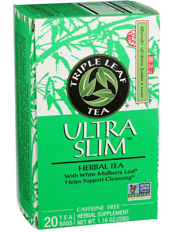 Ultra Slim Herbal Tea, 20 tea bags, Triple Leaf Tea