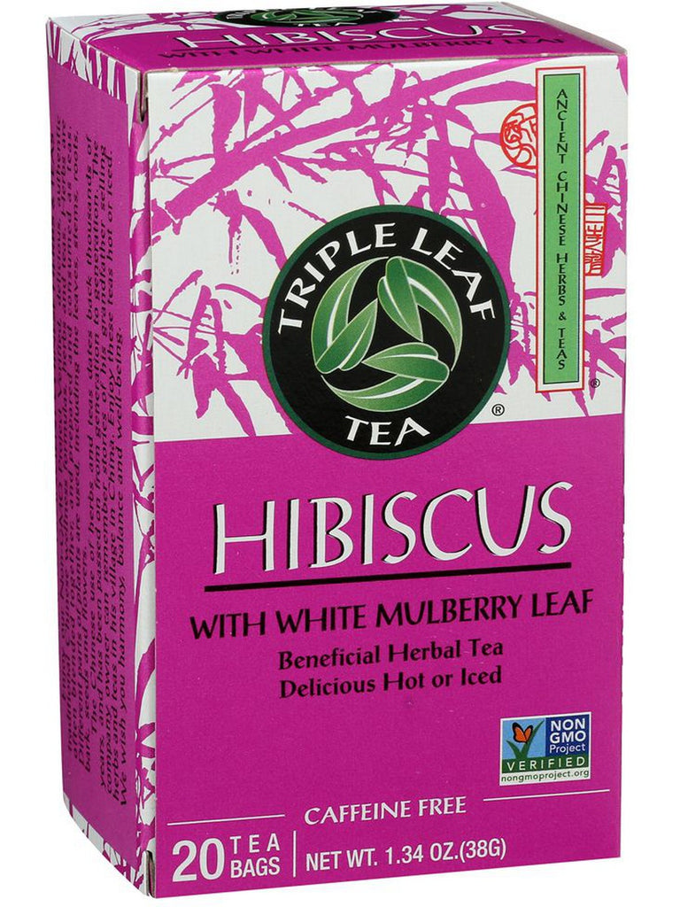 Hibiscus Tea, 20 teabags, Triple Leaf Tea