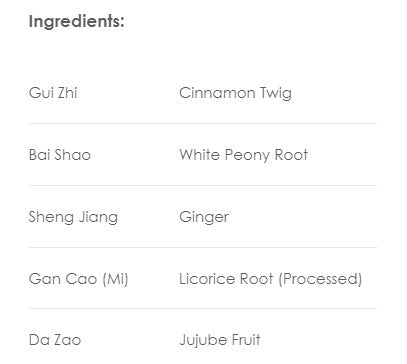 Treasure of the East, Gui Zhi Tang, Cinnamon Twig Decoction, Granules, 100 grams