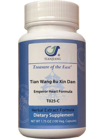 Treasure of the East, Tian Wang Bu Xin Dan, Emperor Heart Formula, 100 Vegetarian Capsules