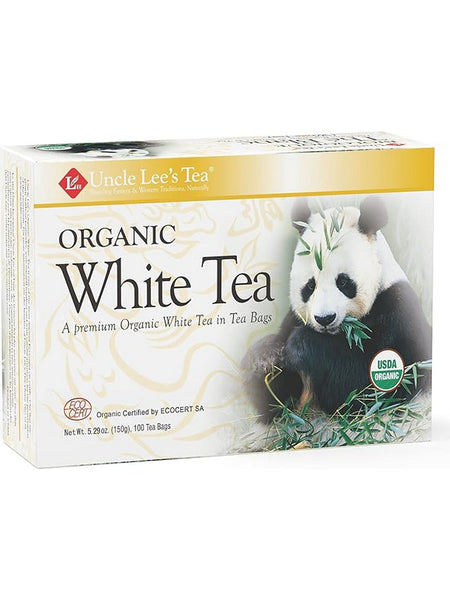 ** 12 PACK ** Uncle Lee's Tea, Organic White Tea, 100 Tea Bags